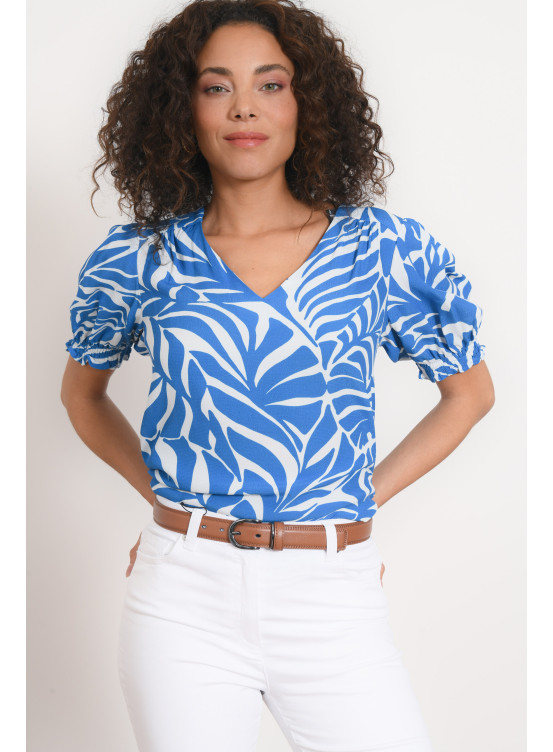 TOP M3/4 - POMPEI - OCEAN/BLANC - Antonelle