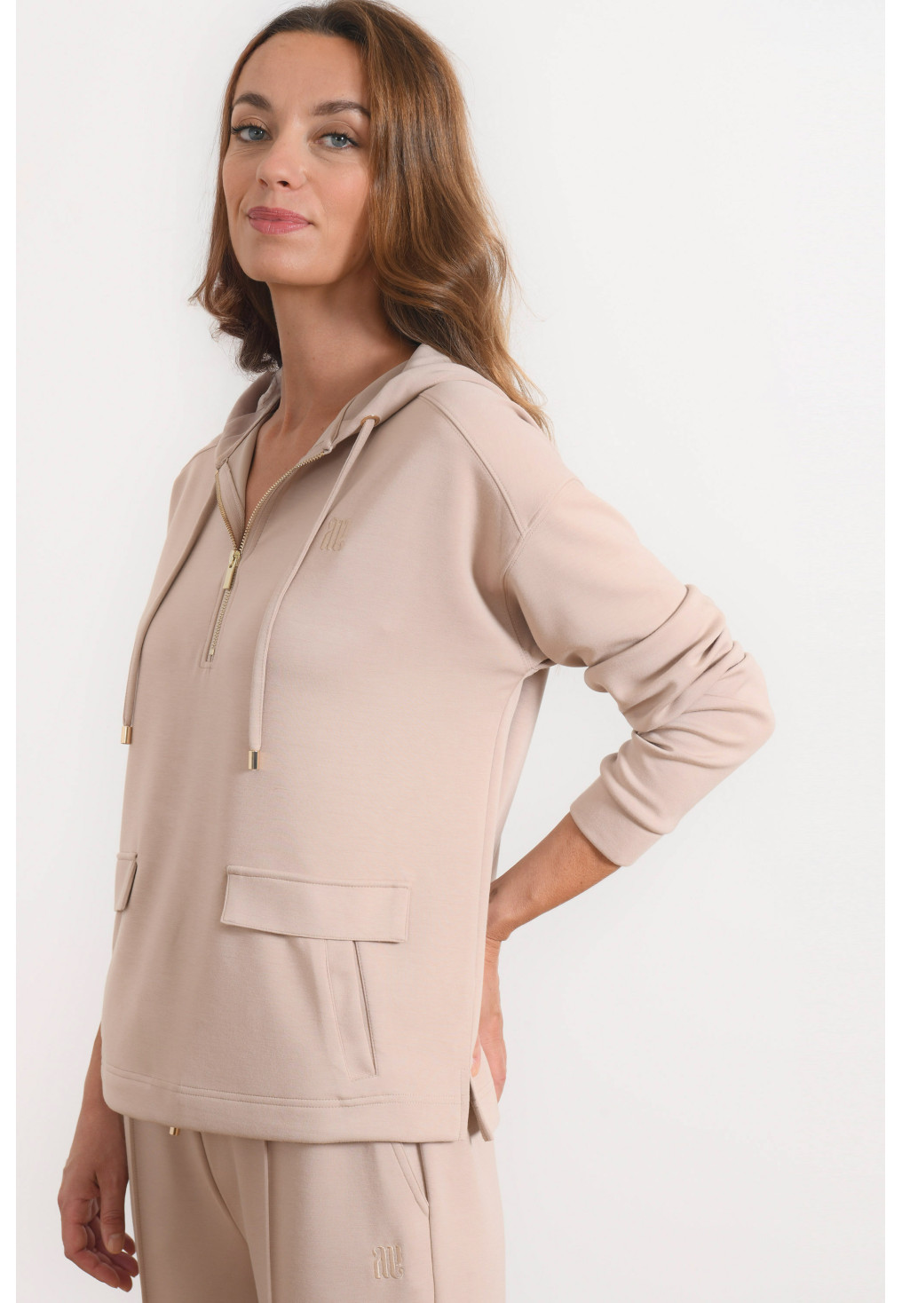 SWEAT CAPUCHE - RICO - BEIGE - Antonelle