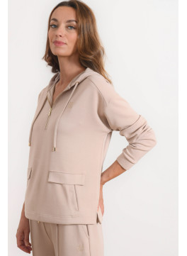 SWEAT CAPUCHE - RICO - BEIGE - Antonelle