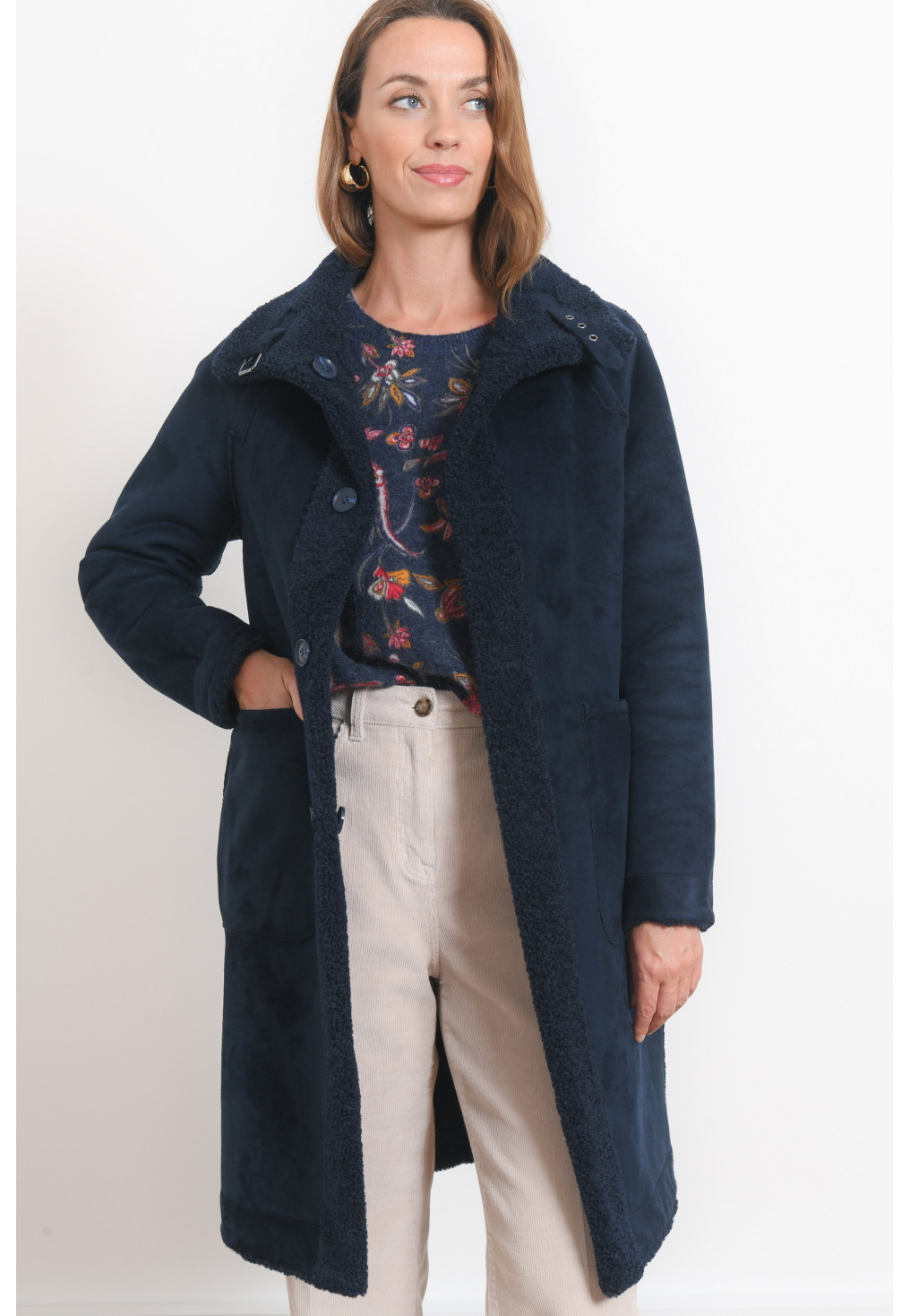 MANTEAU REVERSIBLE - ROLEN - MARINE - Antonelle