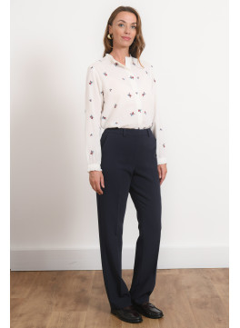 PANTALON DROIT - ROMAN - MARINE - Antonelle