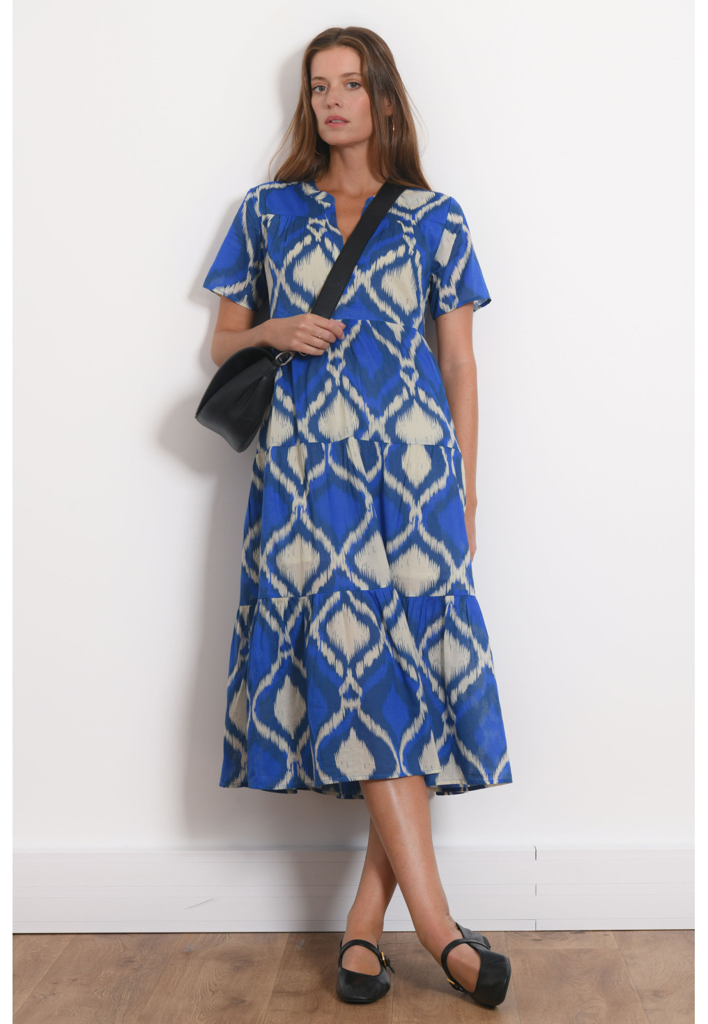 ROBE 100% COTON - MINSK - NAVY - Antonelle