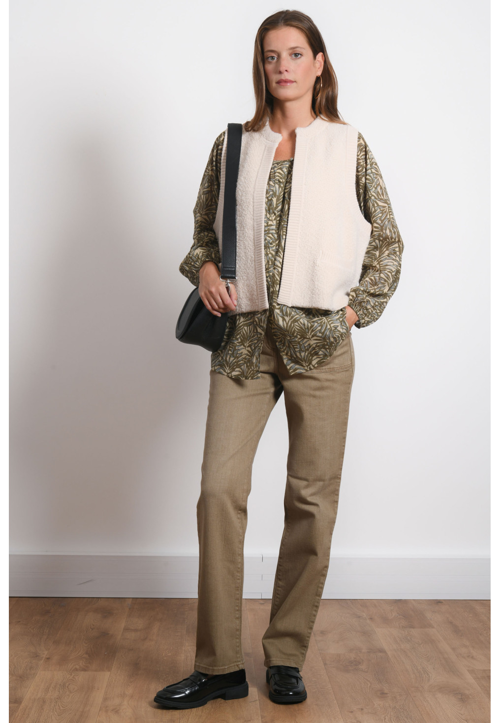 PANTALON LONG DROIT - RAN BIS - BEIGE - Antonelle