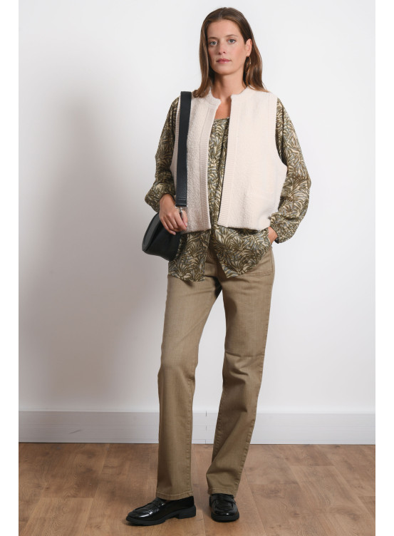 PANTALON LONG DROIT - RAN BIS - BEIGE - Antonelle