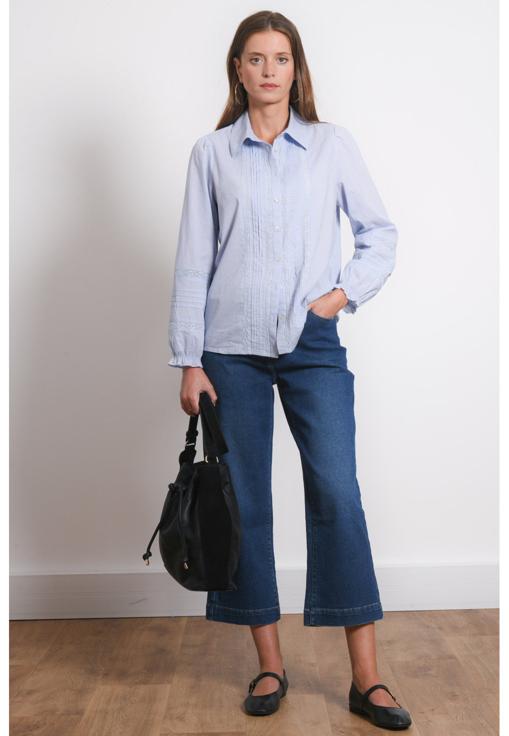 JEANS CROPPED LARGE - RALLYE - INDIGO FONCE - Antonelle