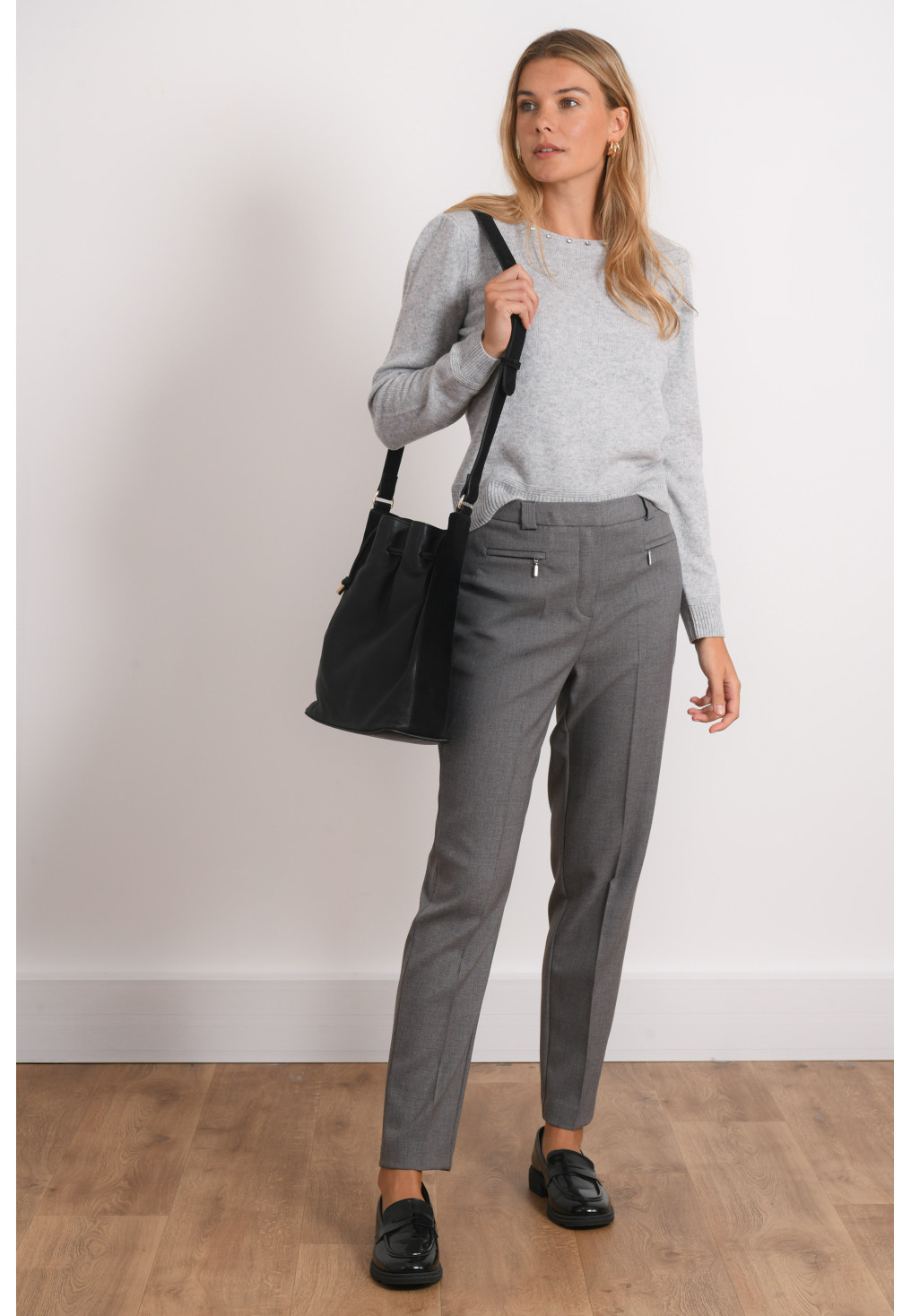 PANTALON 7/8 - ROANNE - ACIER - Antonelle