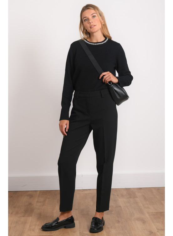 PANTALON 7/8 - ROMAN - NOIR - Antonelle