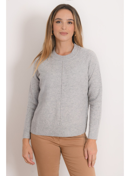 PULL - RISELO - GRIS CHINE - Antonelle
