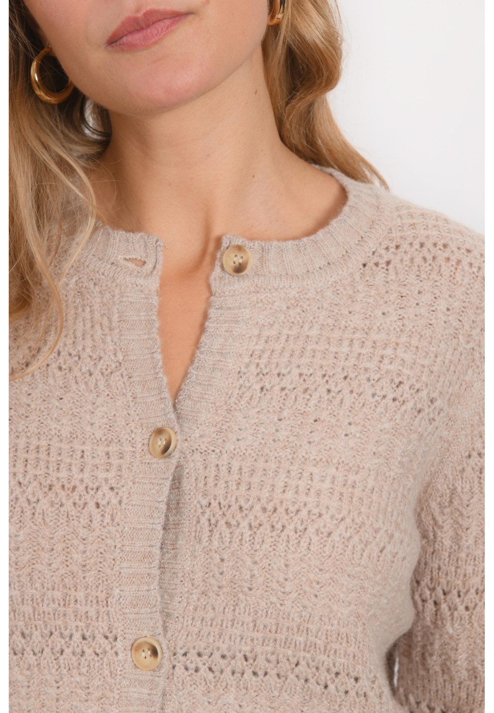 Gilet Long Sans Manches Tashly K – Noir, Résille, Franges, Motifs Fleuris, Taille Unique L