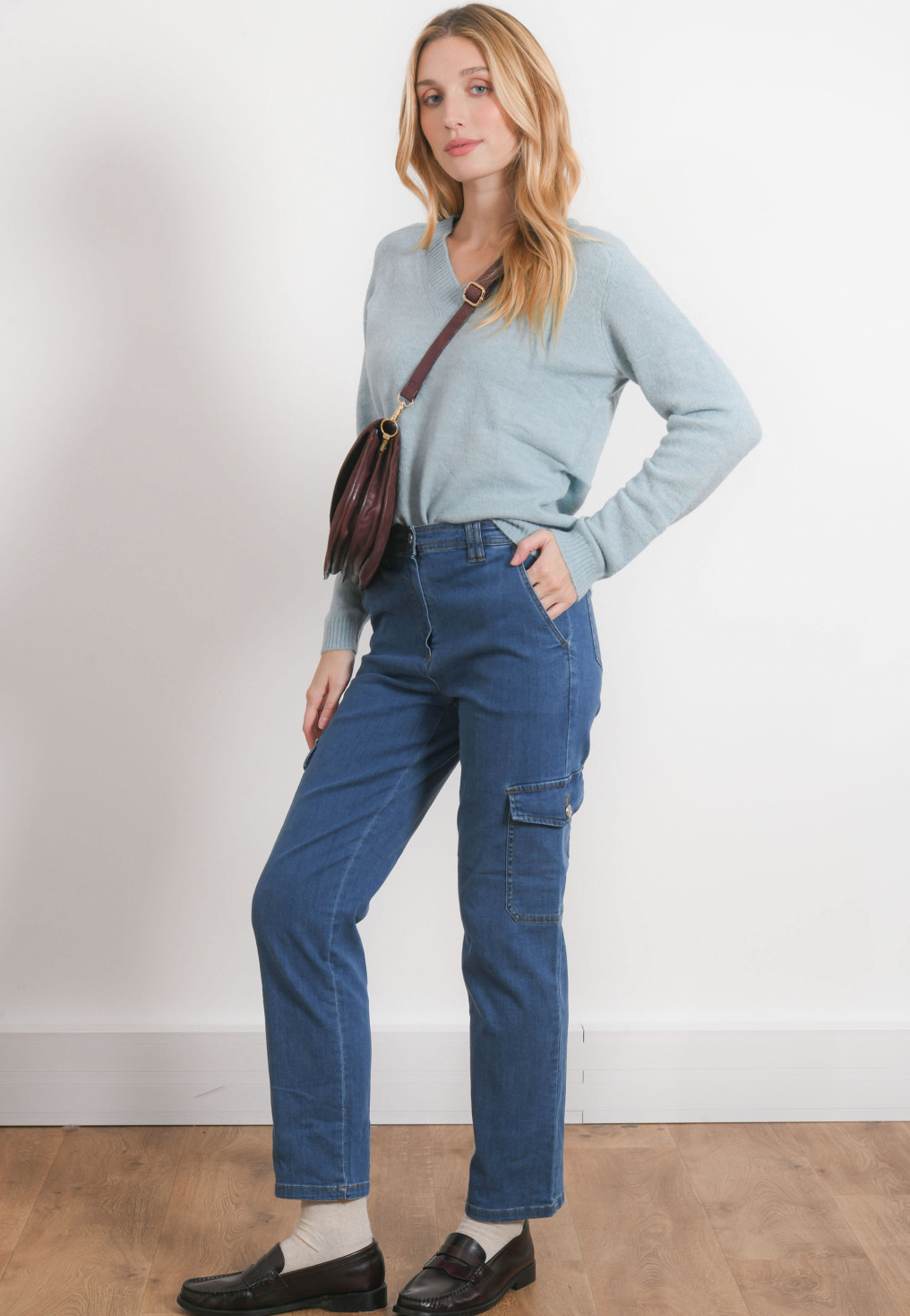 PANTALON CARGO - PILO - BLUE - Antonelle