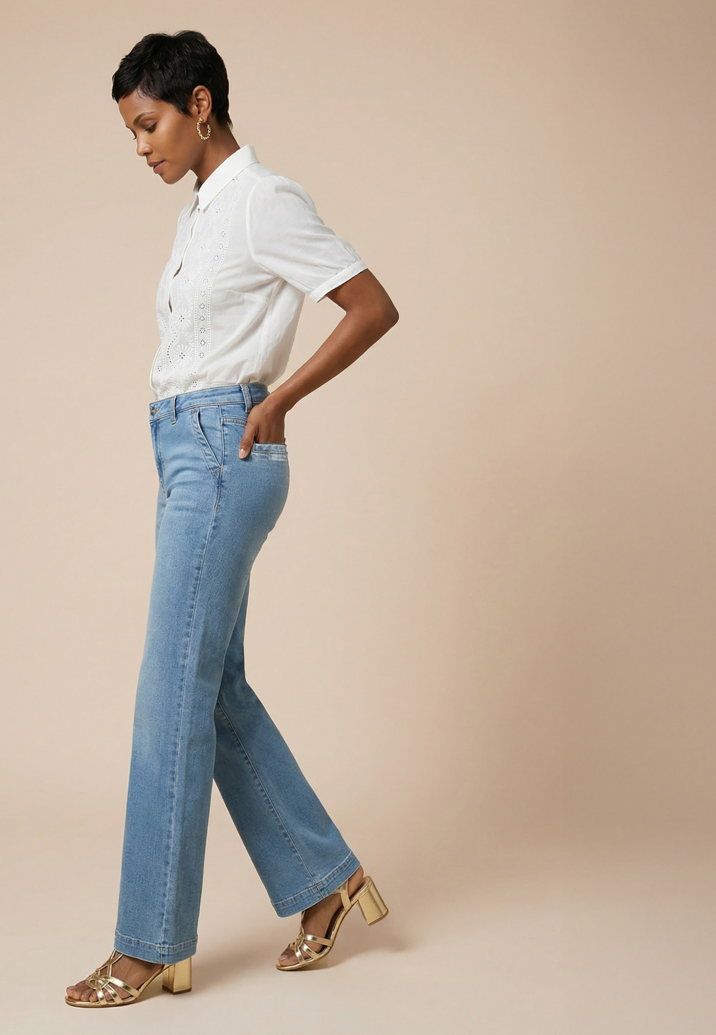 JEANS LARGE - SAMBA - BLEACH - Nouveautés Antonelle