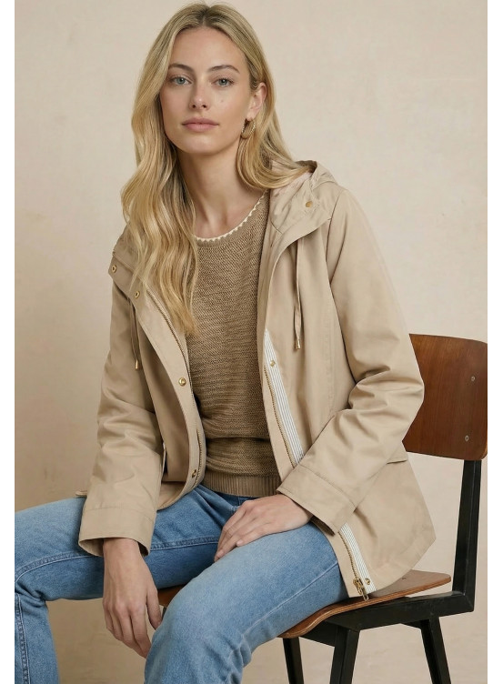 PARKA COURTE - SAGA - CAMEL - Nouveautés Antonelle