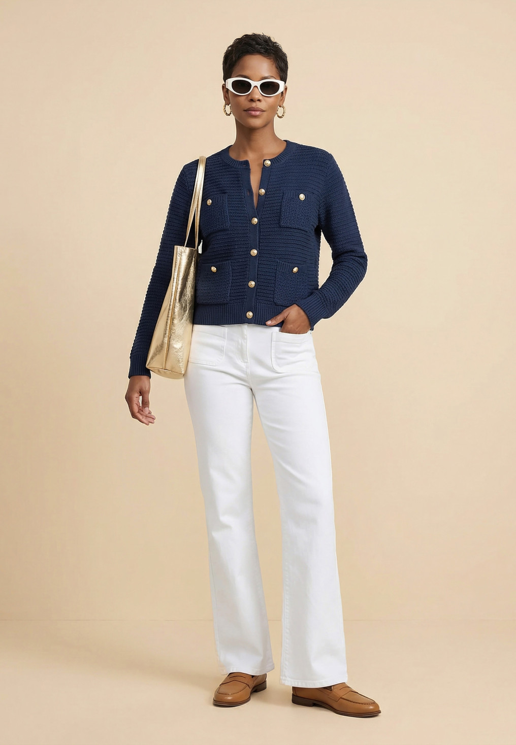 CARDIGAN - SONATE - MARINE - Antonelle