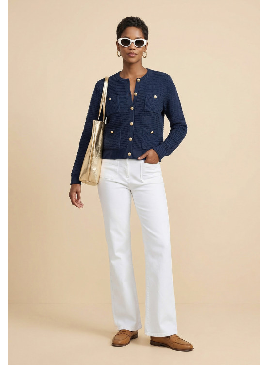 CARDIGAN - SONATE - MARINE - Antonelle