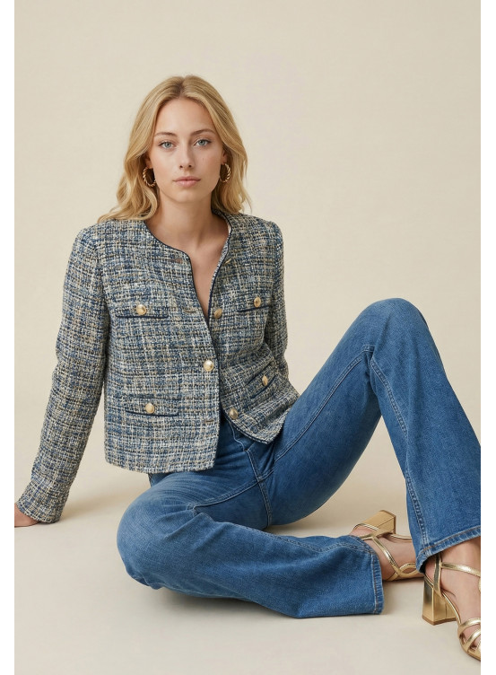 VESTE - SACHEL - BLEU - Nouveautés Antonelle