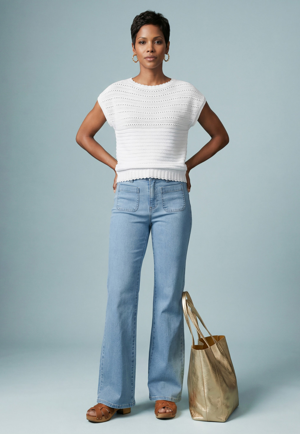 PULL MANCHES COURTES - SORNETE - ECRU - Nouveautés Antonelle