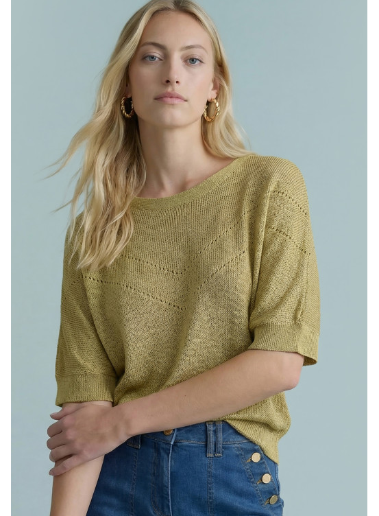 PULL CHAUVE SOURIS - SONGEUR - OCRE - Nouveautés Antonelle