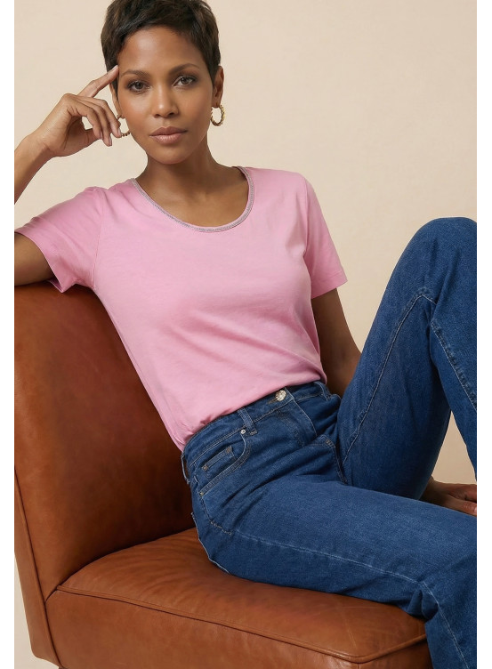 TEE-SHIRT - SACHANY - ROSE - Nouveautés Antonelle