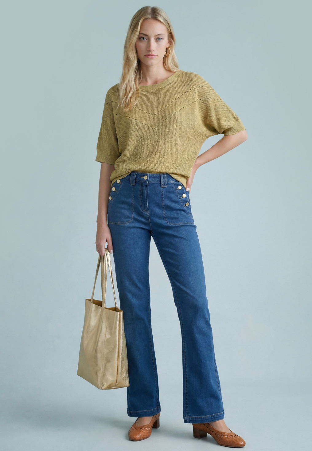JEANS BOOTCUT - SIENNA - BLEU DENIM - Nouveautés Antonelle