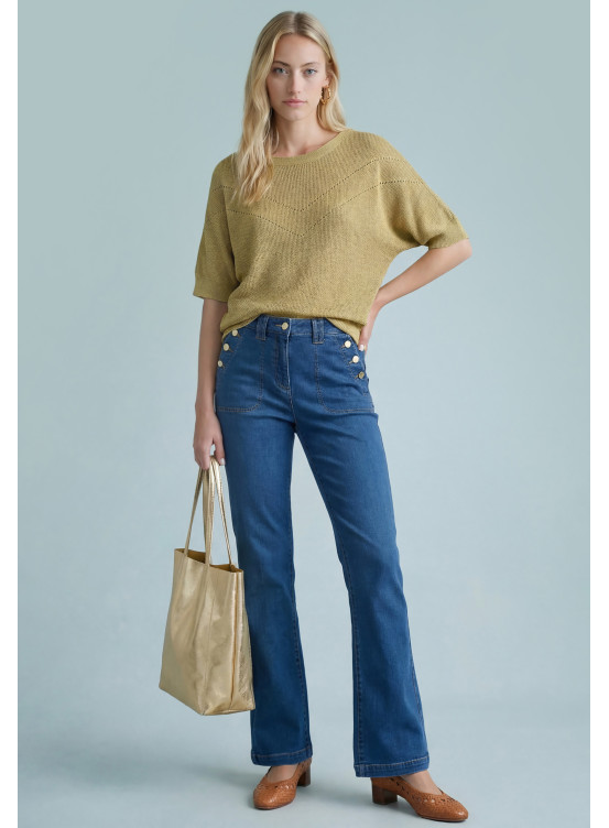 JEANS BOOTCUT - SIENNA - BLEU DENIM - Nouveautés Antonelle