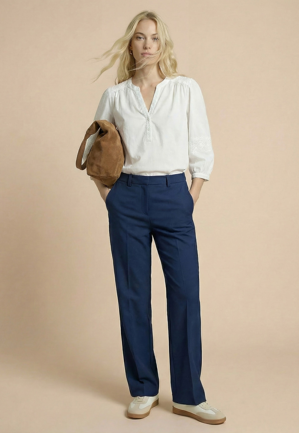 PANTALON - SEGOVIA - MARINE - Nouveautés Antonelle