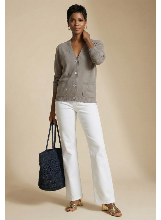 GILET - SUZIE - TAUPE - Antonelle