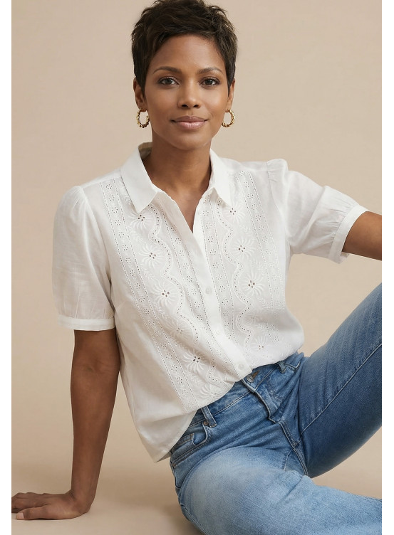 CHEMISE - SUZIA - BLANC - Nouveautés Antonelle