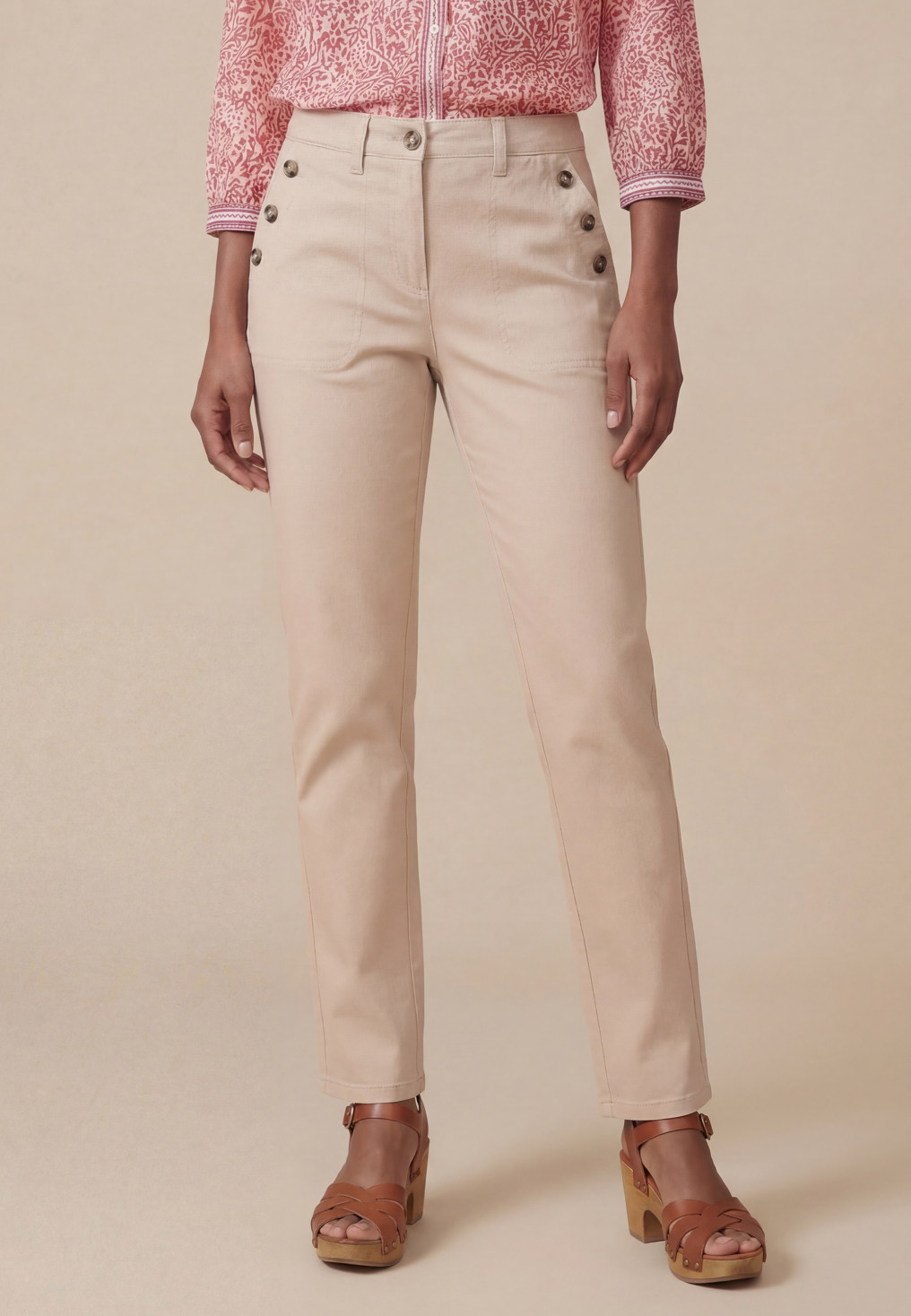 JEAN SLIM 7/8e - SALLY - SABLE - Antonelle