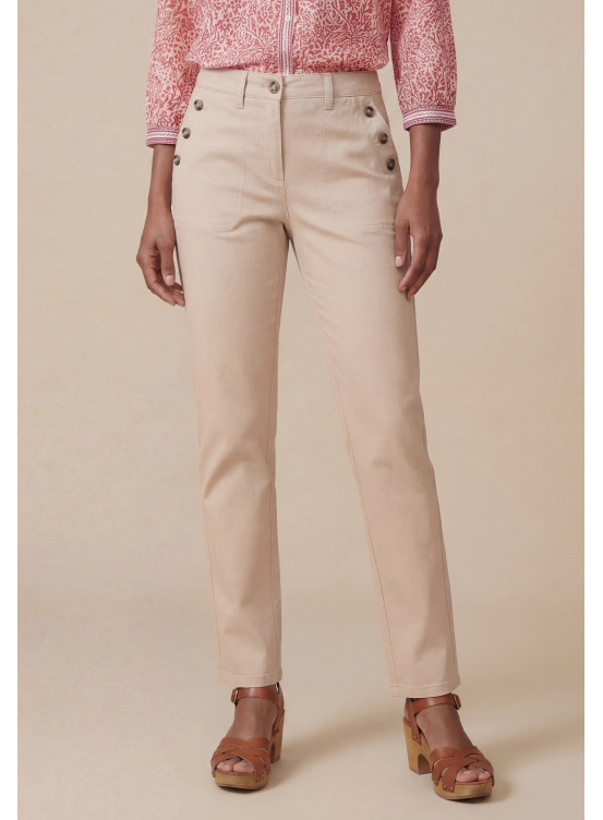 JEAN SLIM 7/8e - SALLY - SABLE - Antonelle