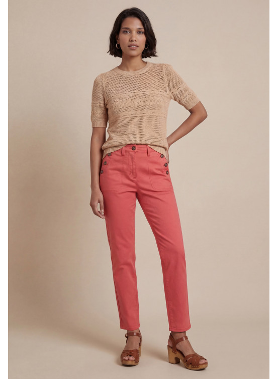 JEAN SLIM 7/8e - SALLY - TERRACOTTA - Antonelle