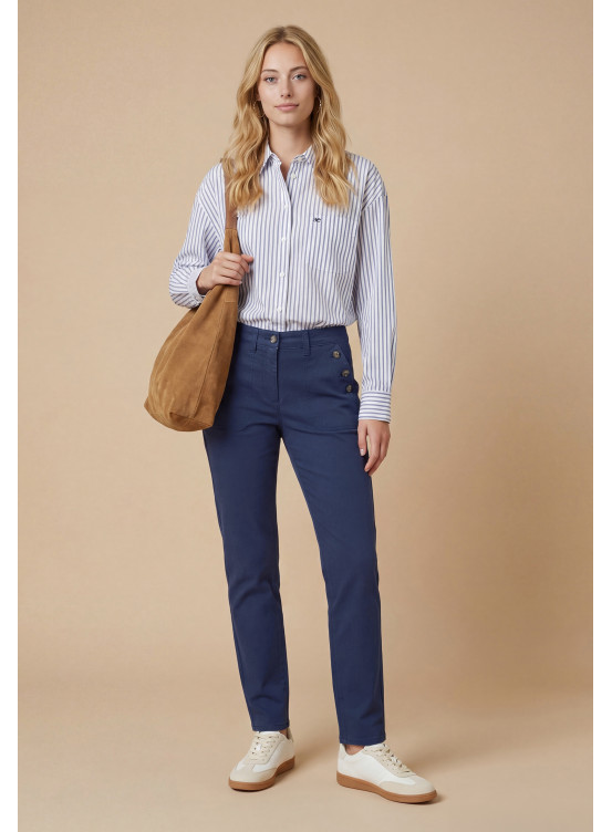 JEAN SLIM 7/8e - SALLY - MARINE - Antonelle