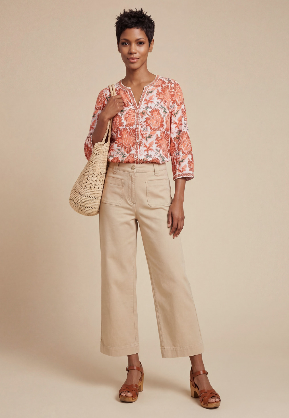 JEAN CROPPED - SAVANA - BLANC - Antonelle