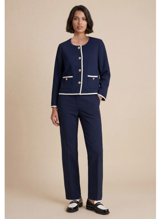 PANTALON TAILORING - SOVAGO - MARINE - Antonelle