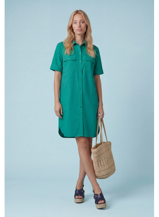 ROBE - MEUDON - GREEN - Robes & Jupes Antonelle