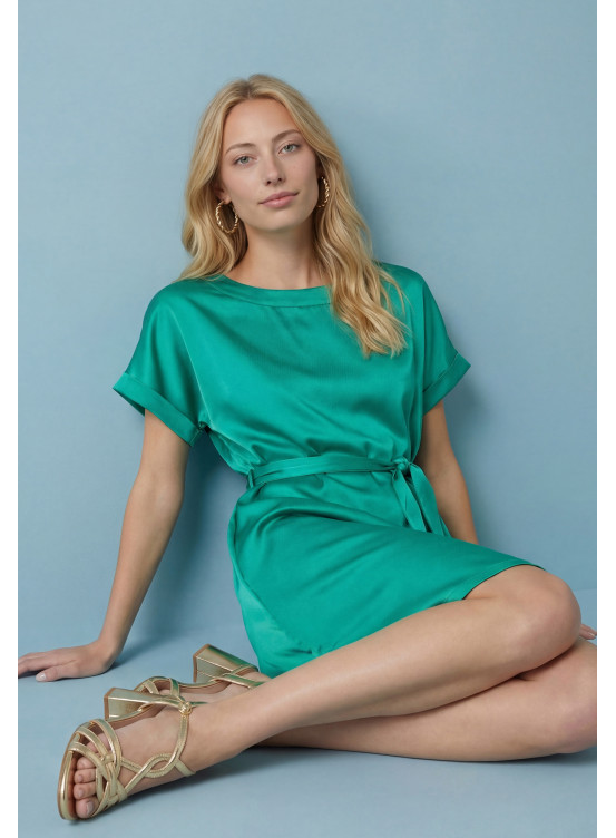 ROBE - PIERRINE - GREEN - Robes & Jupes Antonelle