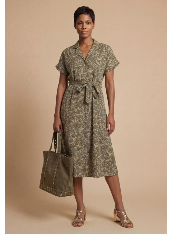 ROBE - MERIEL - KAKI - Nouveautés Antonelle