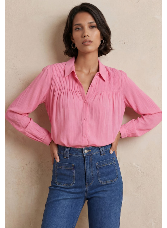 CHEMISE 100% COTON - RESS - AZALEA - Nouveautés Antonelle