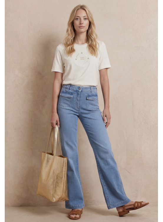 JEANS FLARE - PIRELA - BLEACH - Nos jeans pour femmes Antonelle