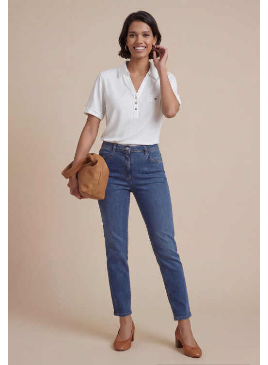 JEAN SLIM - RUTARIO - BLEU - Nos jeans pour femmes Antonelle