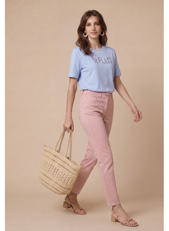 Scott Pant 7/8 Slim 98% Coton 2% Elasthanne - Produits a traiter An...