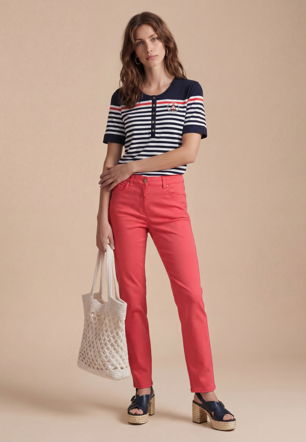 Scott Pant 7/8 Slim 98% Coton 2% Elasthanne - Produits a traiter An...