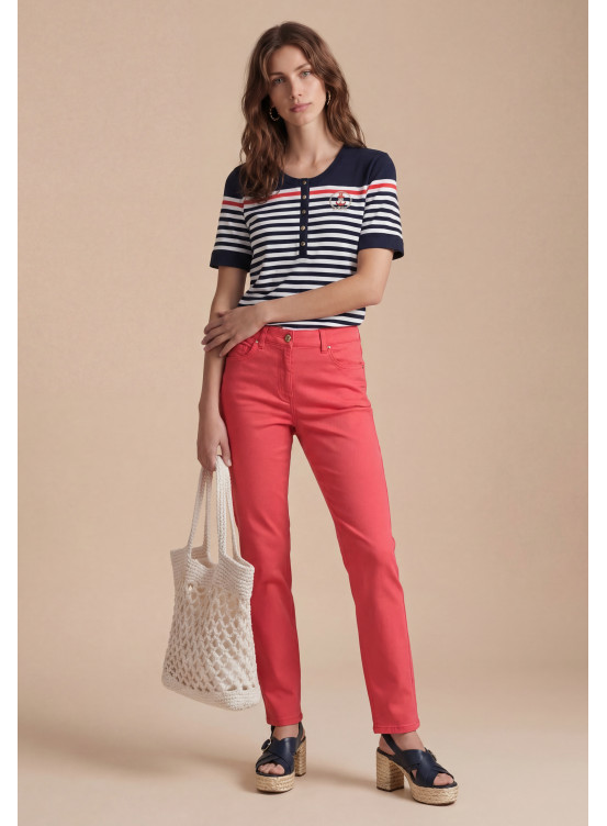 Scott Pant 7/8 Slim 98% Coton 2% Elasthanne - Produits a traiter An...