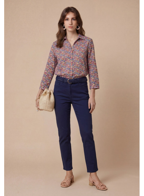 Scott Pant 7/8 Slim 98% Coton 2% Elasthanne - Produits a traiter An...