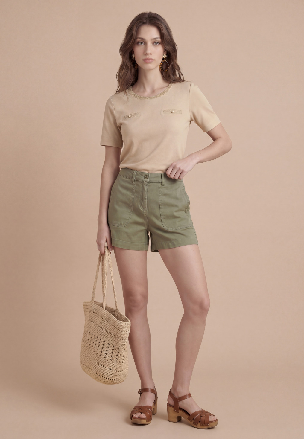 Porter Short 98%coton 2%elasthanne - Produits a traiter Antonelle