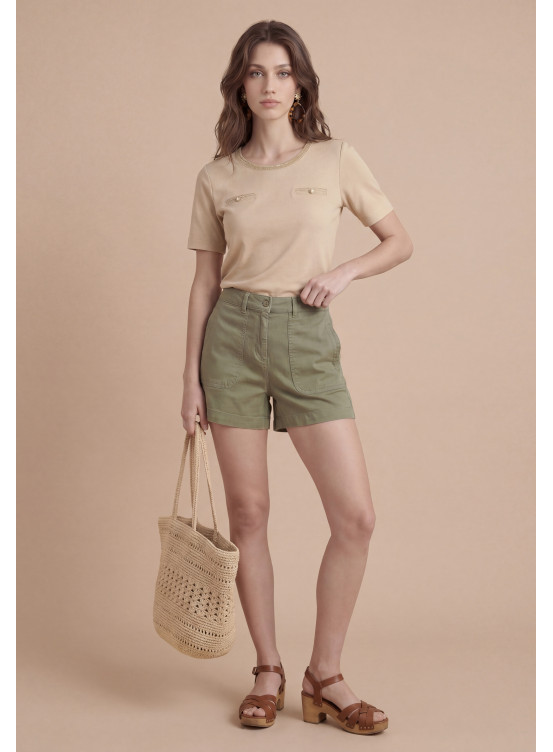 Porter Short 98%coton 2%elasthanne - Produits a traiter Antonelle