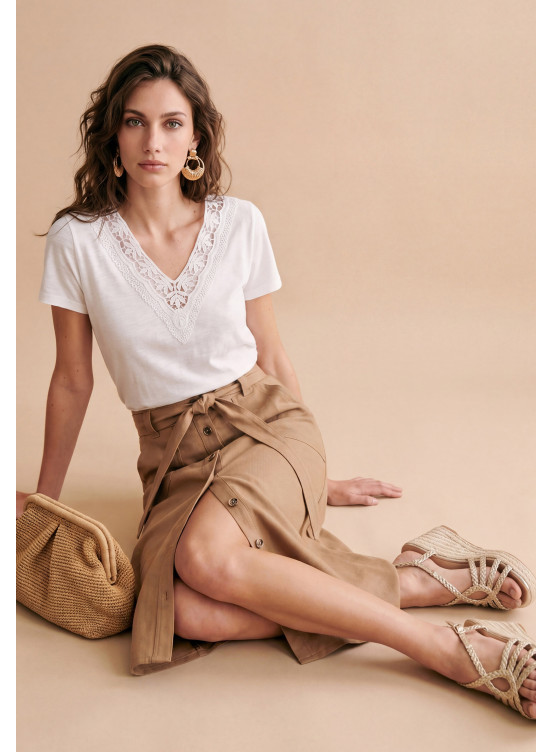 Sancho Jupe Longue 88%tencel 12%lin - Produits a traiter Antonelle