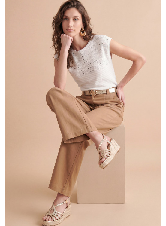 Sancho Pantalon Long 88%tencel 12%lin - Produits a traiter Antonelle