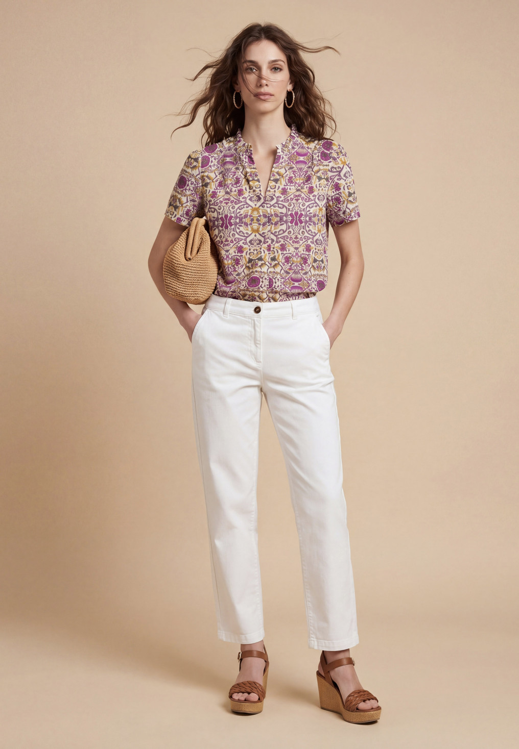 Sino Pantalon Chino 54%coton 44%lyocell2%elasthane - Produits a tra...