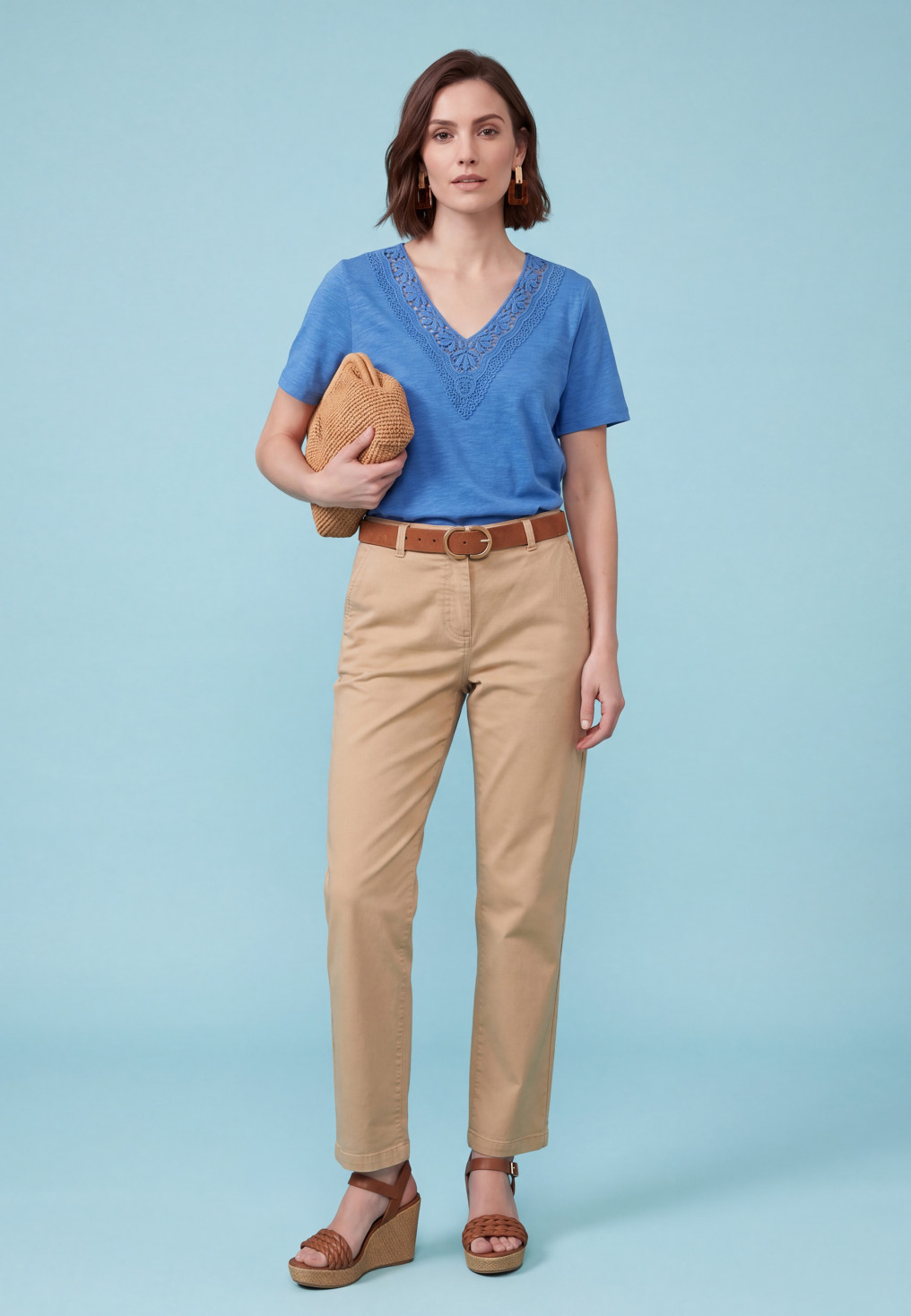 Sino Pantalon Chino 54%coton 44%lyocell2%elasthane - Produits a tra...