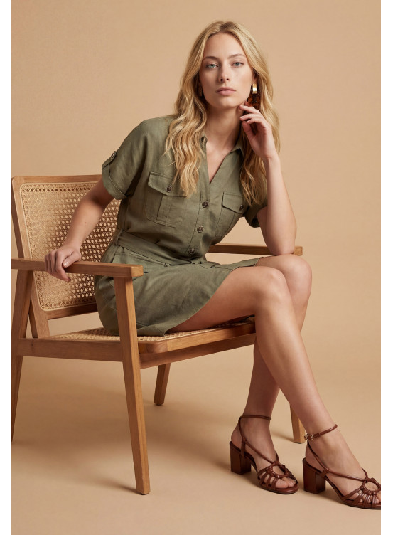 Sancho Robe Mc 88%tencel 12%lin - Produits a traiter Antonelle